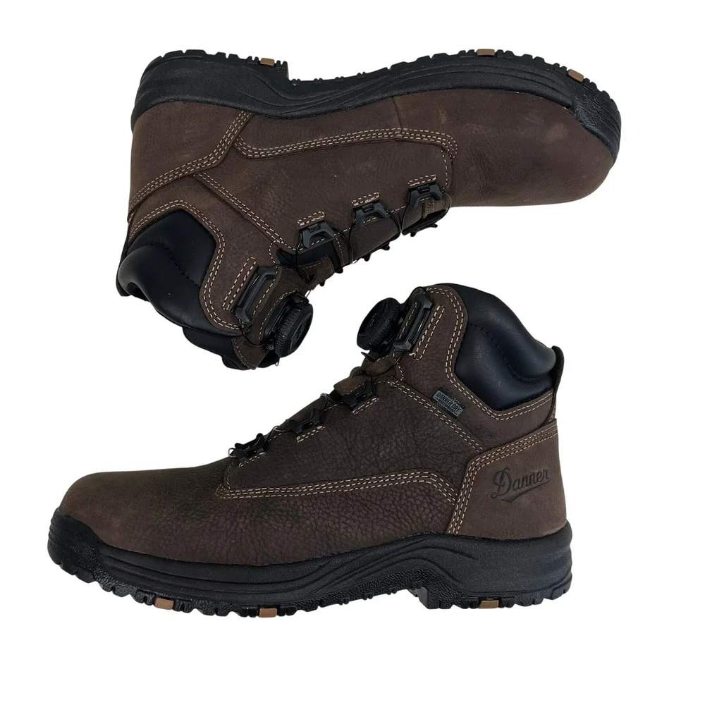 Danner Caliper BOA 6 Brown AL Mens 10 EE Waterproof Work Boots 19420 Alum Toe